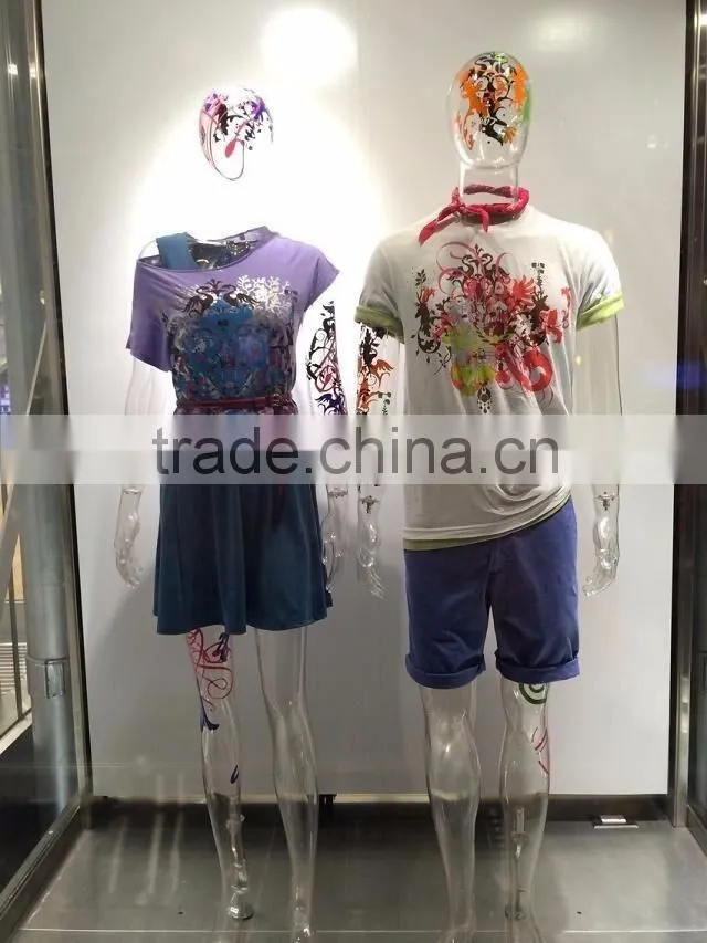 PC male mannequin transparent mannequin hollow out mannequin photography mannequin