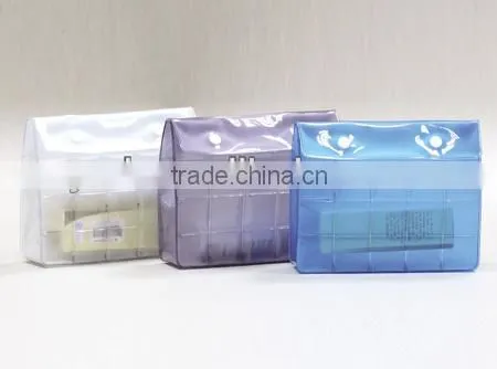 Clear PVC heat sealed zipper plastic packaging bag
