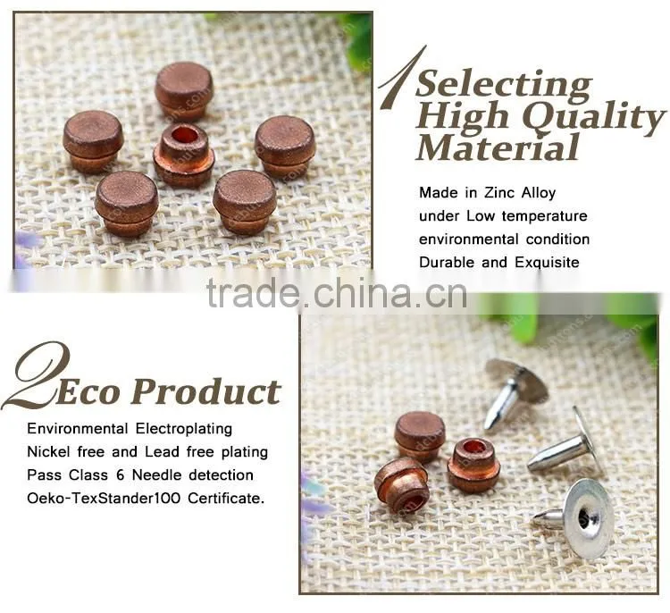 6mm Good Quality Jeans Button Rivet and Studs Custom Leather Rivets for Jean