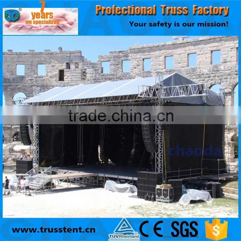Aluminum portable choral stage