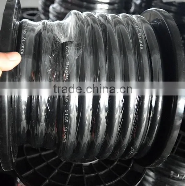 Good Quality china supplier 0 awg wire for car audio cables with Copper conductor1/0 OFC car audio power cable