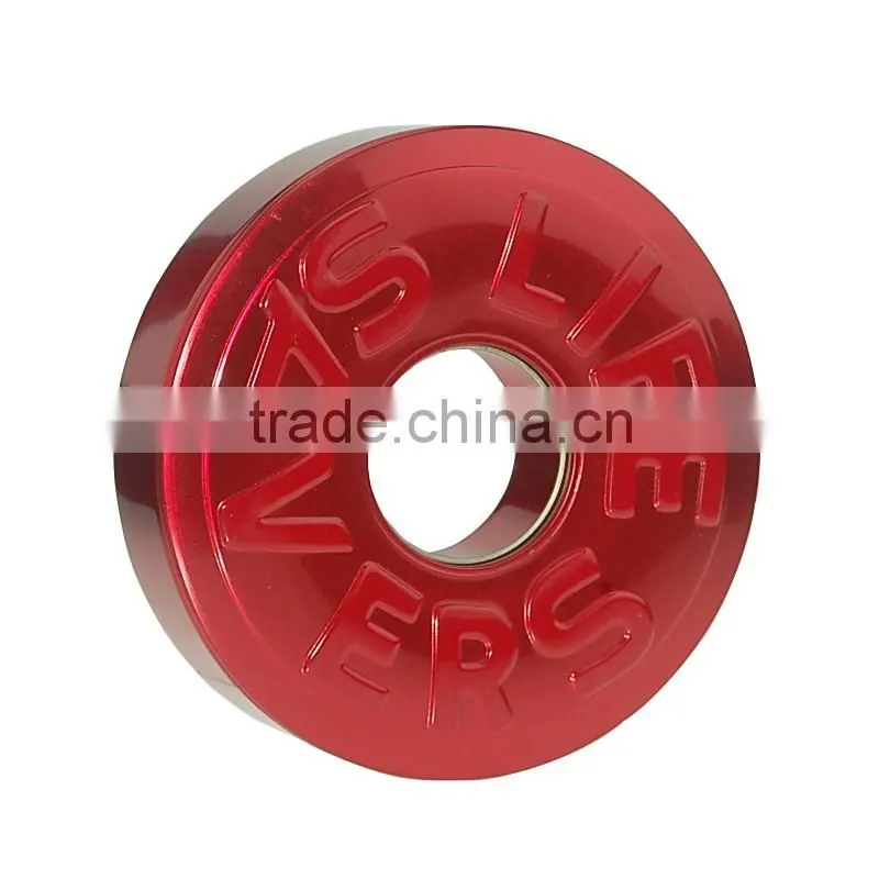 Beautiful gifts circinate shape tin box gift tin box
