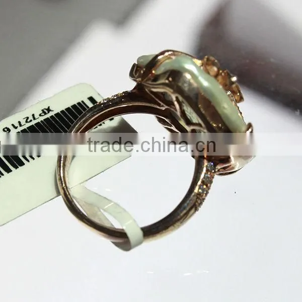 Large baroque pearl ring/Fireball pearl ring/unique pearl ring