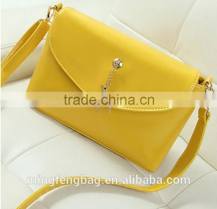 2016 New Fashionable Single Shoulder Cross Strap lady hand bag