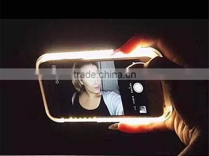 New LED Cell Phone case for Iphone 6S. Exclusive design by Suodarui. Super bright LED lighting great for Selfie and Flashlight.