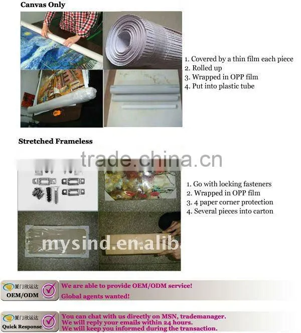 handmade modern canvas painting