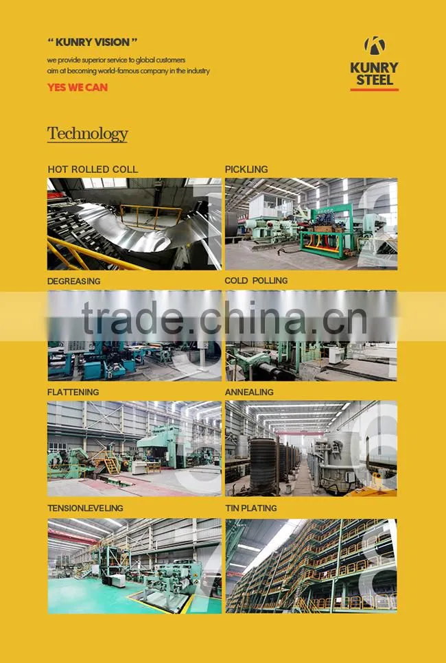 Electrolytic Tinplate Tin Free Steel Cold Rolled Hot Rolled Tin Mill Black Plate