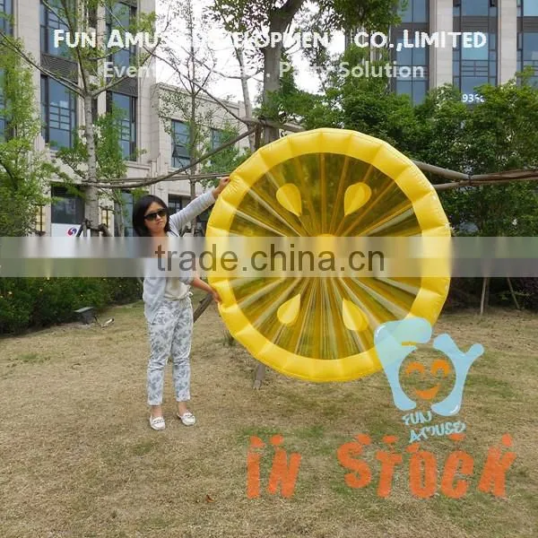 new design water fun PVC lemon fruit pool float for sale