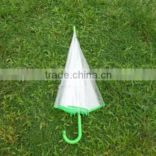 China suppliers produced hot sale online shop China Chinese imports wholsale transparent umbrella with color handle