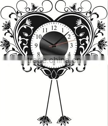 Delegant Self Adhesive PVC 3D Wall Sticker Clock