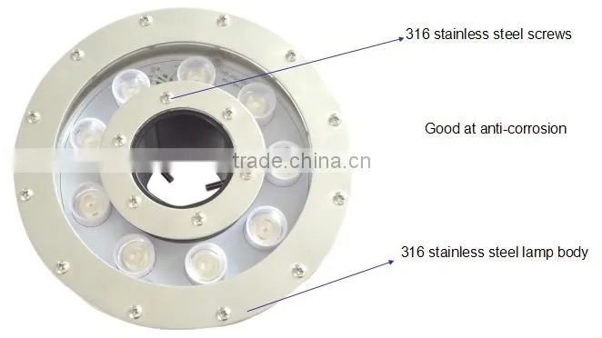 12V IP68 Waterproof DMX control led fountain ring light fountain light led underwater ring