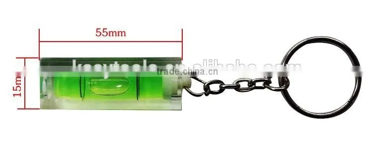 spirit level -black base,1 bubble level indicate level gift bubble key chain spirit level