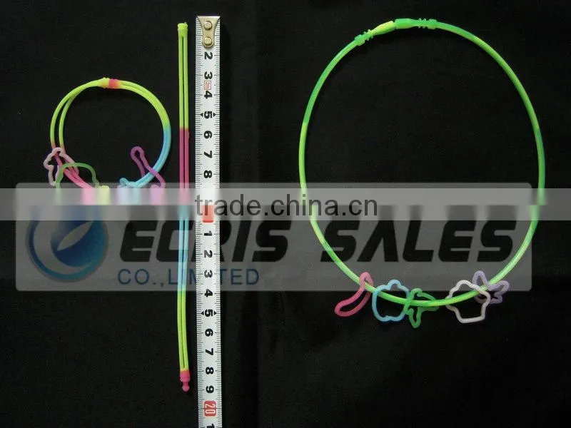 glowing silicone necklace