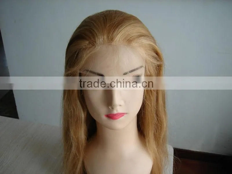 beautiful straight blonde remy human hair full lace wig