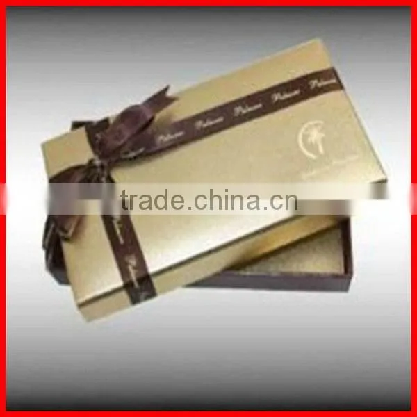 luxury elegant folding cardboard hat box wholesale with beautiful ribbon