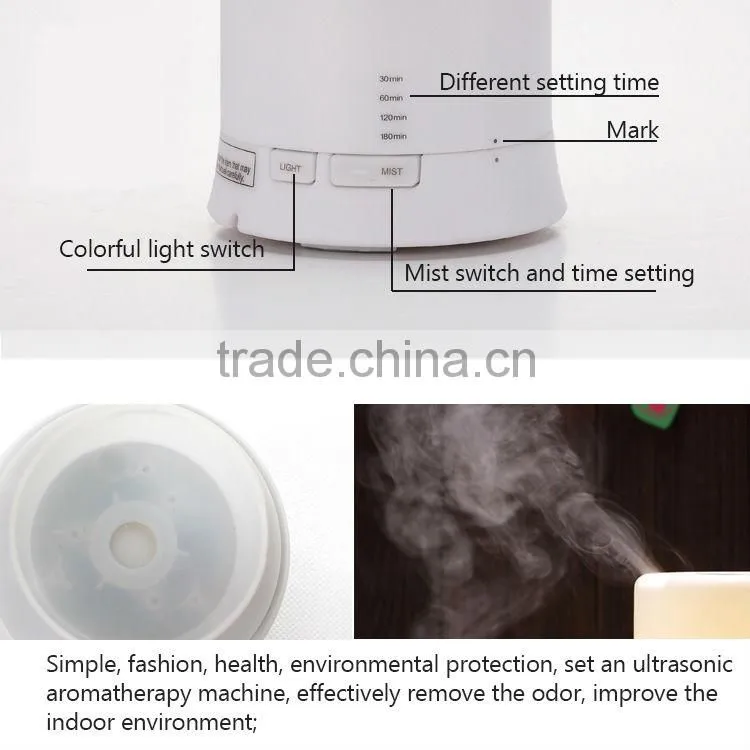 Colorful air innovations ultrasonic humidifier with led lamp