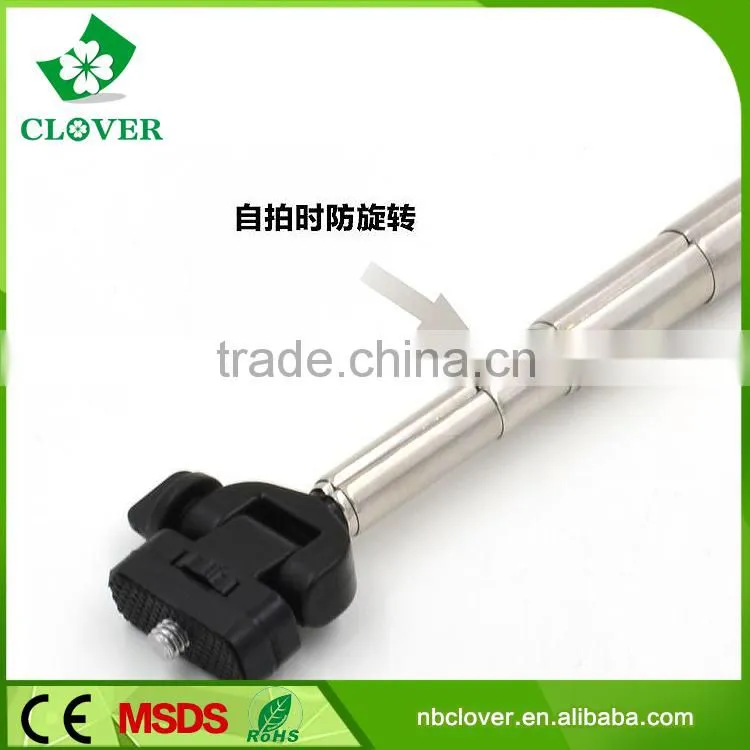 Most popular aluminum alloy wired extendable selfie stick monopod