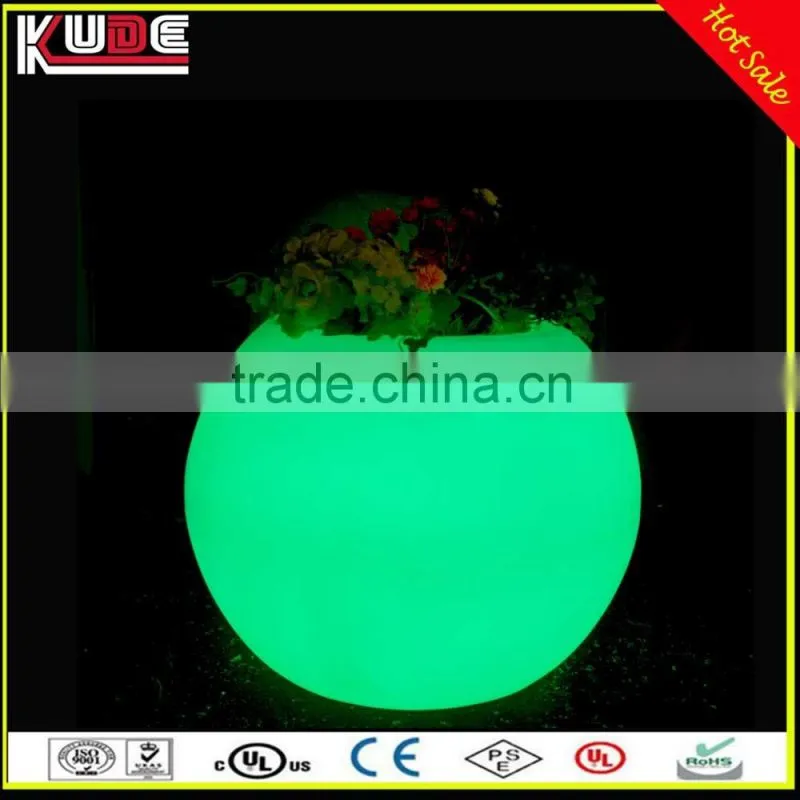 Indoor and Outdoor Decoration Light IP65 waterproof Round Ball Flower Pot With LED RGB Light Up