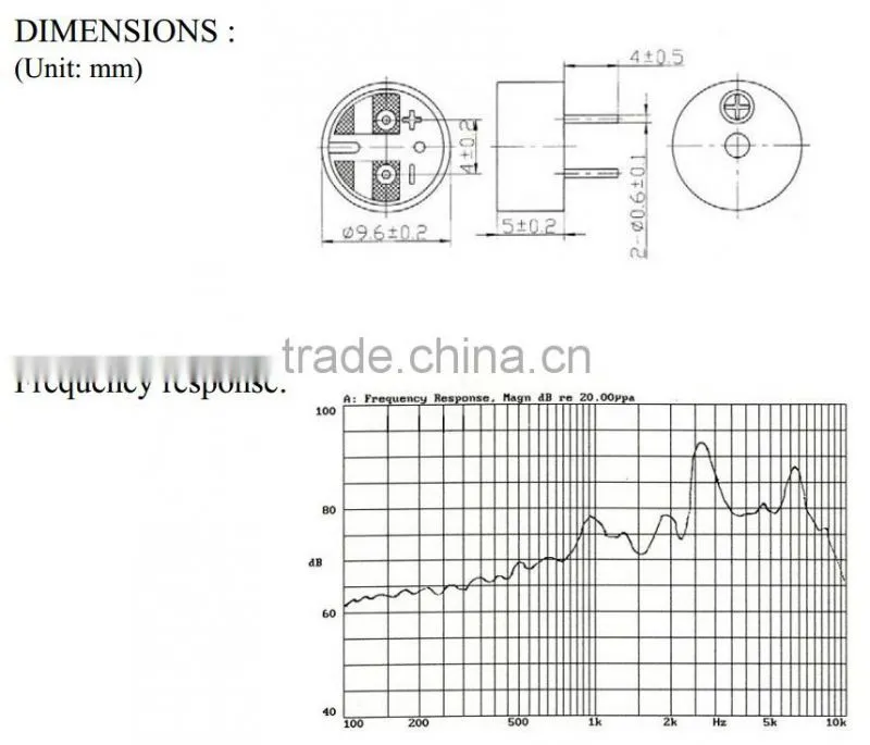 FB-10P03 3v smd piezo electric buzzer, electromagnetic transmitter (FBELE)