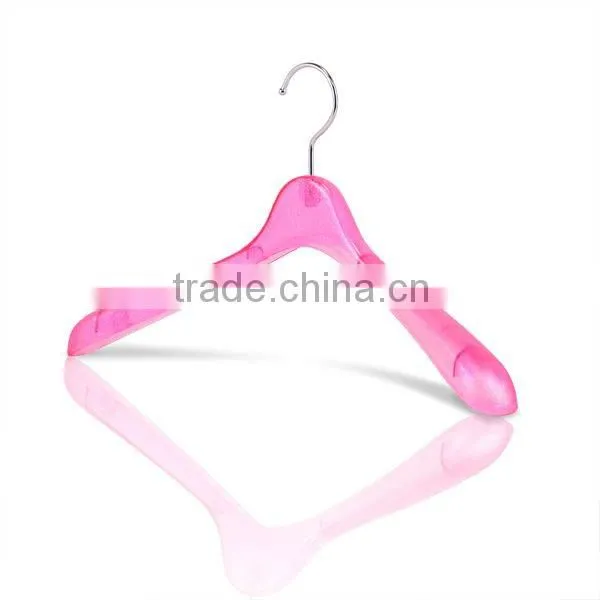 Plastic Hanger in Clear Peach Color for Bathroom Accessory