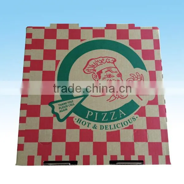 Attractive and designed well kraft pizza box/cheap price and high quality pizza box