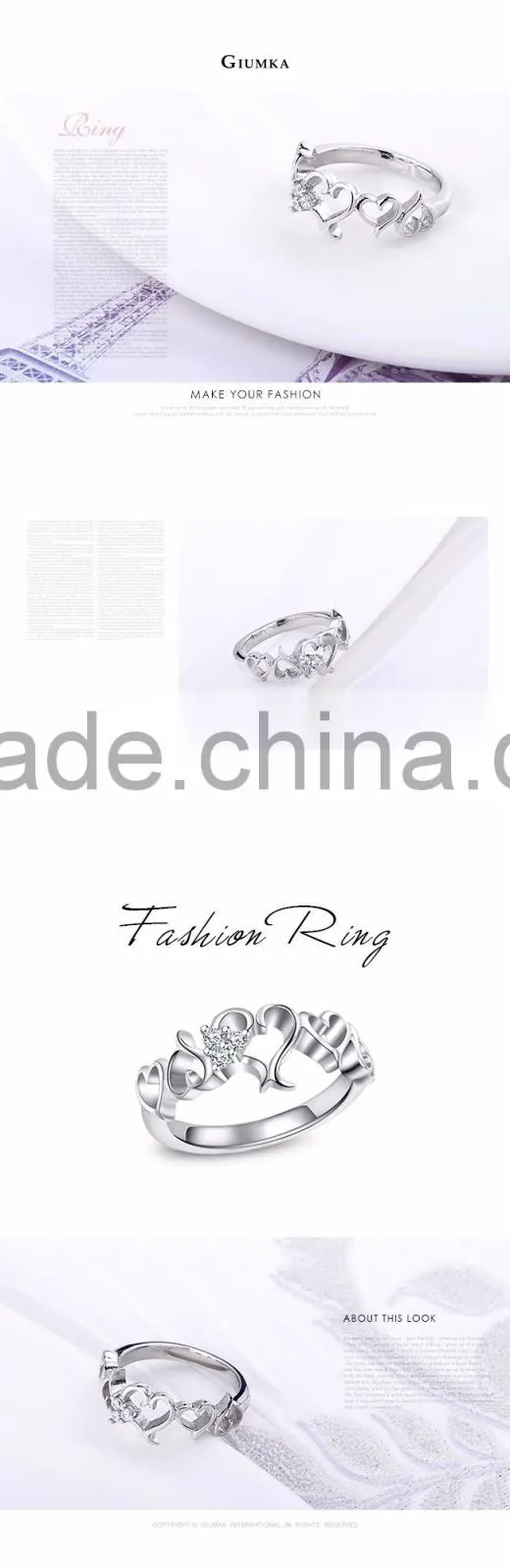 Best friends forever stainless steel ring