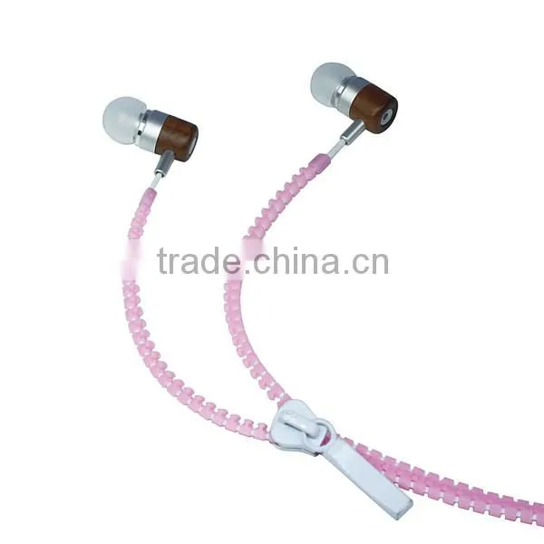 2014 China made custom wood earphone as a promotion gift use wood earphone