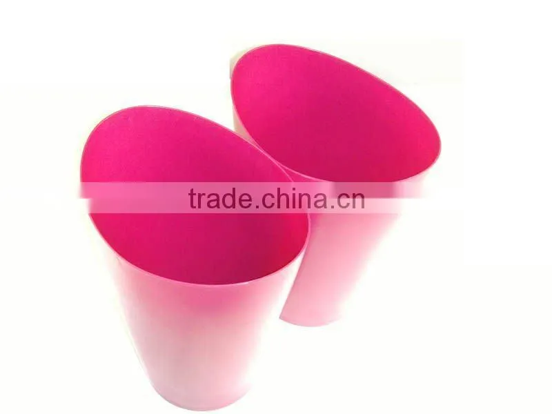 plastic trash can