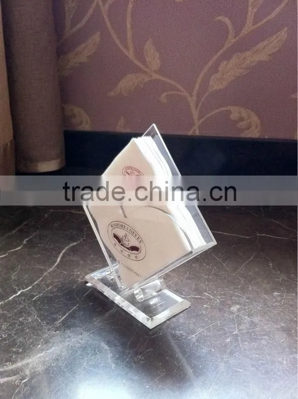 2012 Hot Sale Acrylic Transparent Tissue Box Acrylic Tissue Rack Towel Rack