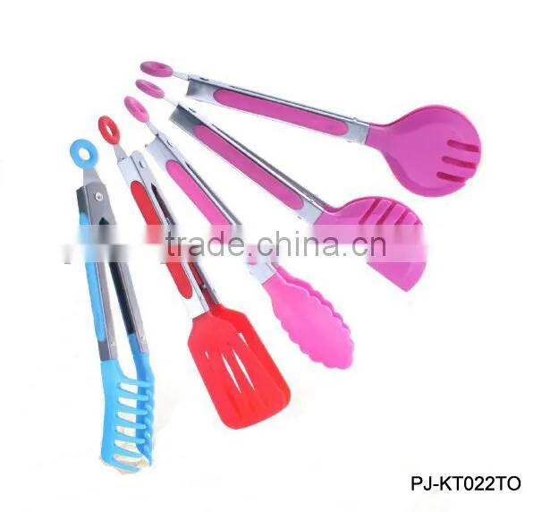 Wood Handle BBQ Tongs
