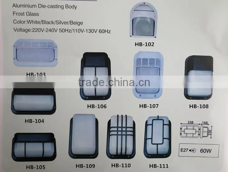 IP 54 E27 HB-110 bulkhead lighting 60w