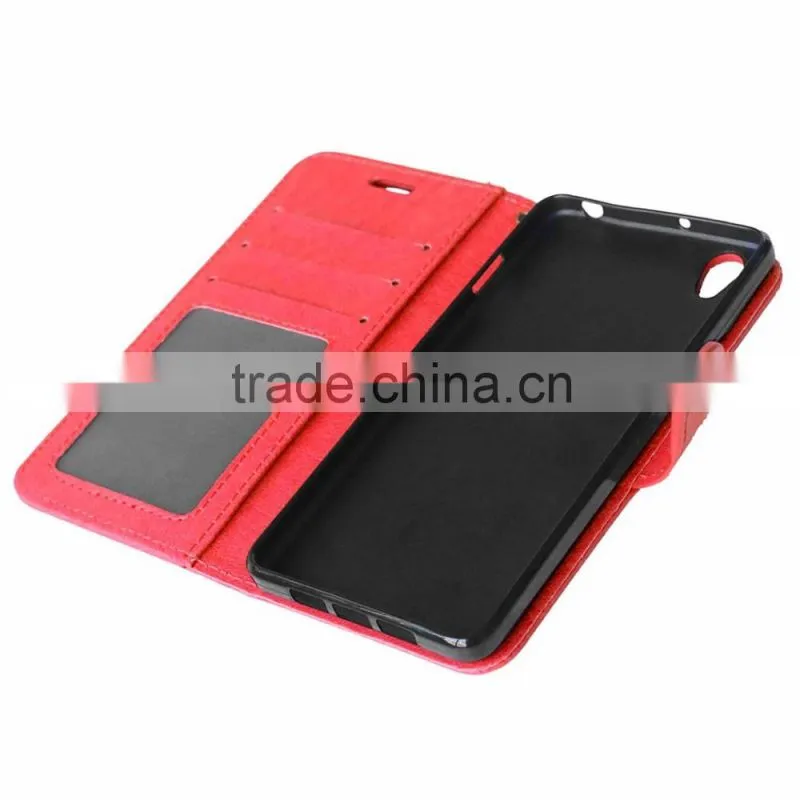 Hot sale PU Cell Phone Wallet Flip Cover for OnePlus X