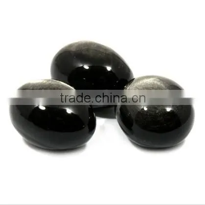 High quanlity black obsidian stone beads for jewelry making