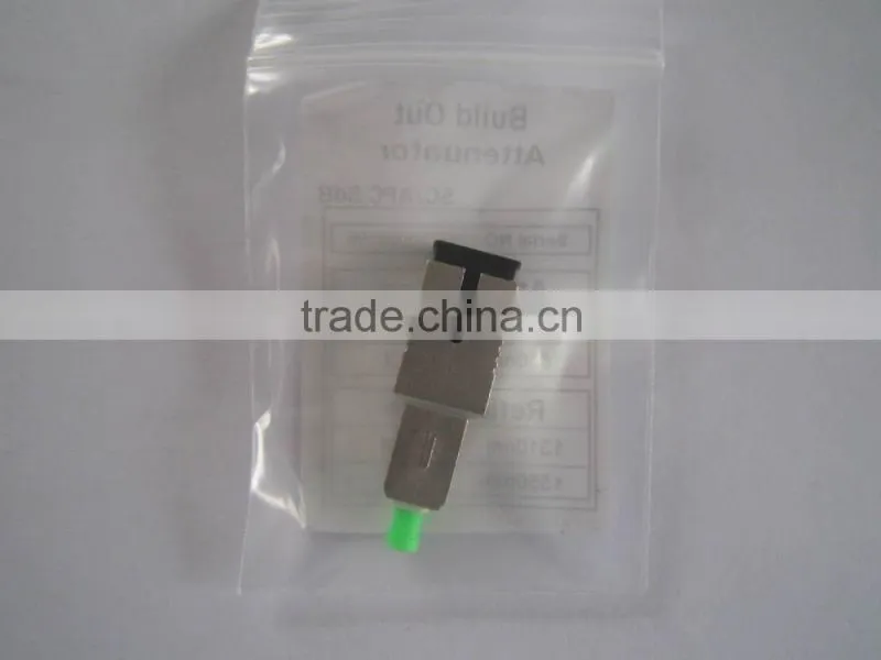 FTTH SC upc 5db singlemode fixed flange fiber optical attenuator,sc adapter type adapter