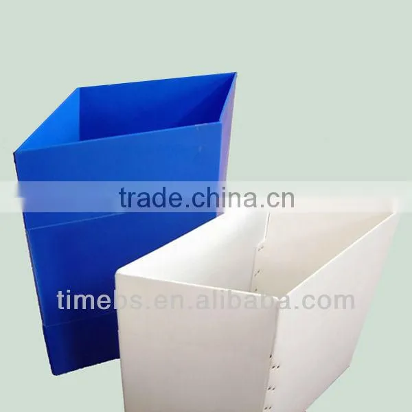 Corrugated plastic collapsible storage box