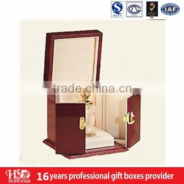 Luxury leather perfume packaging box design, custom perfume box