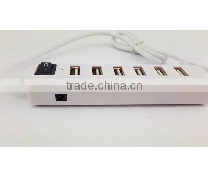 7 Port USB 2.0 hub High Speed USB Powered Hub Adapter For Desktop PC Laptop Mac Book
