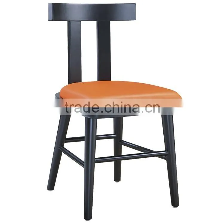 Modern design aluminum tube strong and durable dining room restaurant chair