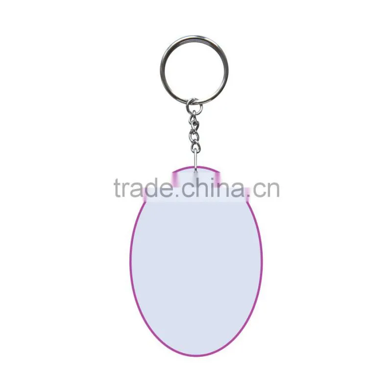 sublimation polymer custom made keychains