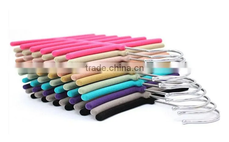Velvet Hanger Collection Tie Hangers,Flocked Belt Rack