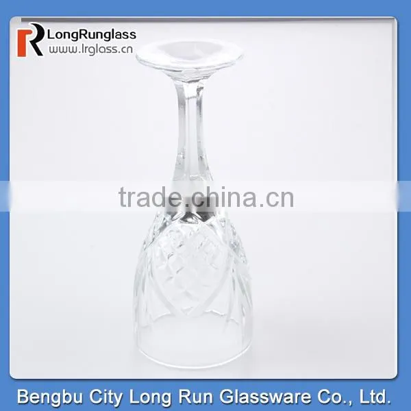 LongRun 240ml elegant shape top sale red wine glass drinking juice glass cup