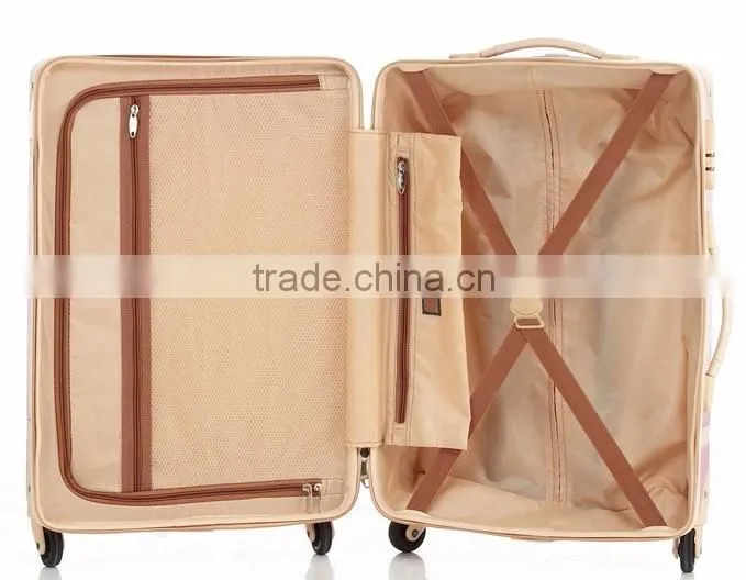2 Piece ABS Luggage Set Vintage Suitcase