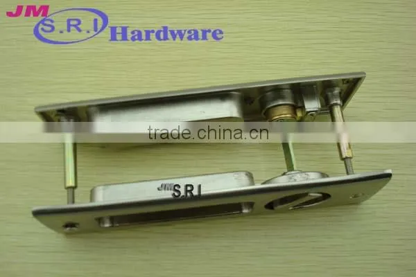 Hot sale rectangle zinc alloy sliding door lock , sliding door key lock , hidden door lock