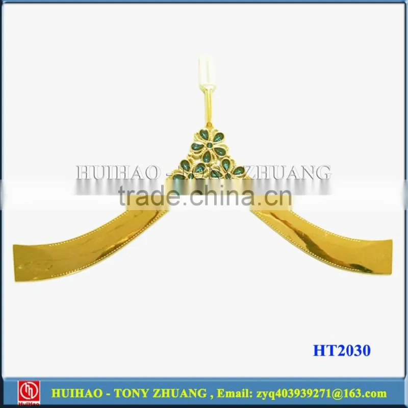 TPU gold plating shoes vamp ornament for sandal strap HT2030B