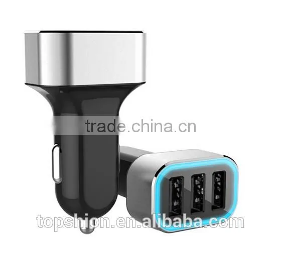 Alibaba express mobile phone & tablet car accessories 3 port usb car charger 5.2a car charger adapter