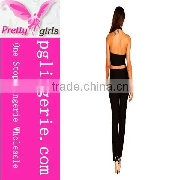 Women Jumpsuits 2016 Sexy Leather Jumpsuit