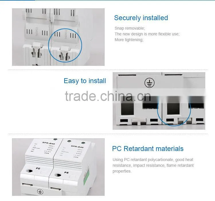 Transient Voltage Surge Suppressor Earthing And Lightning Protection(SP-B40)