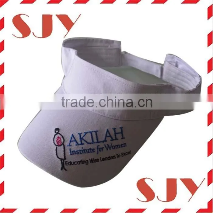 Uv protection custom kids golf cheap sun visor hat