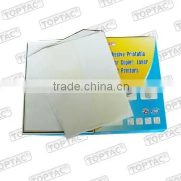 A4 invoice paper with one integrated label