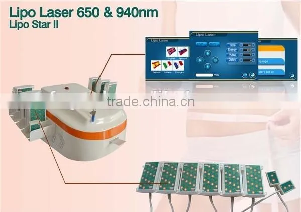 650nm and 940nm Fat Burning Weight Loss Lipo Laser Machine